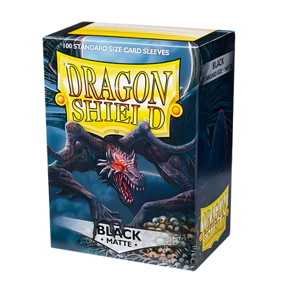 Dragon Shield Black Standard Matte Sleeves - 100 Stück