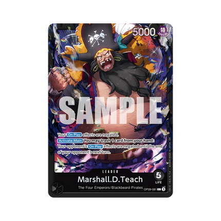 One Piece Card Game - Starter Deck - BLACK Marshall D. Teach [ST-27] - Englisch
